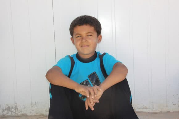 Assan* (5) from CARE’s centre in Azraq camp.