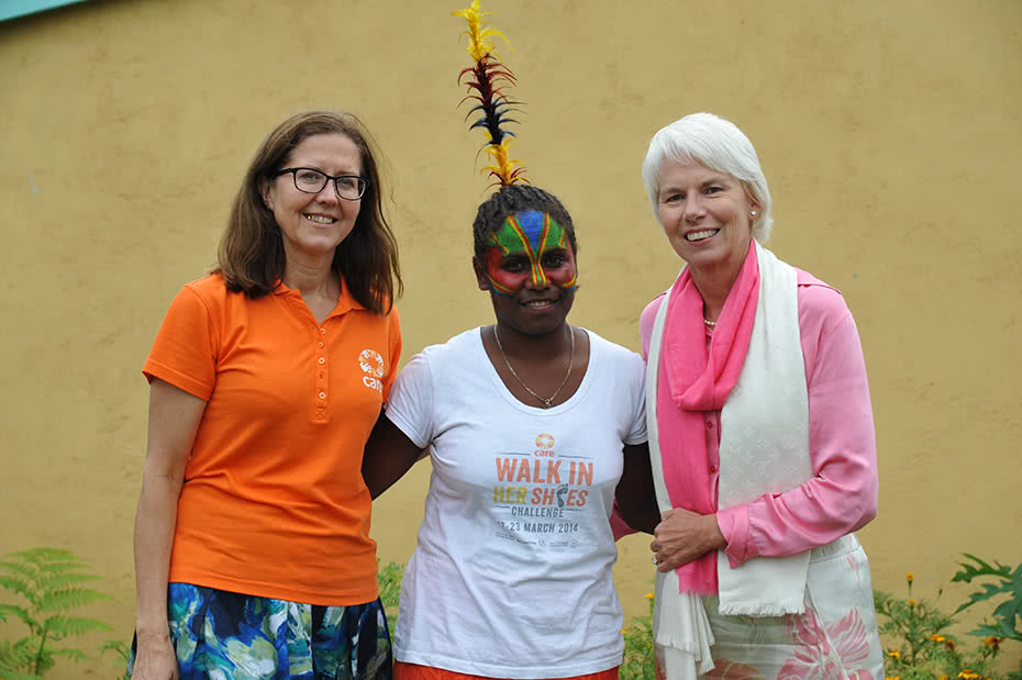 Julia Newton-Howes and Gail Kelly in Vanuatu