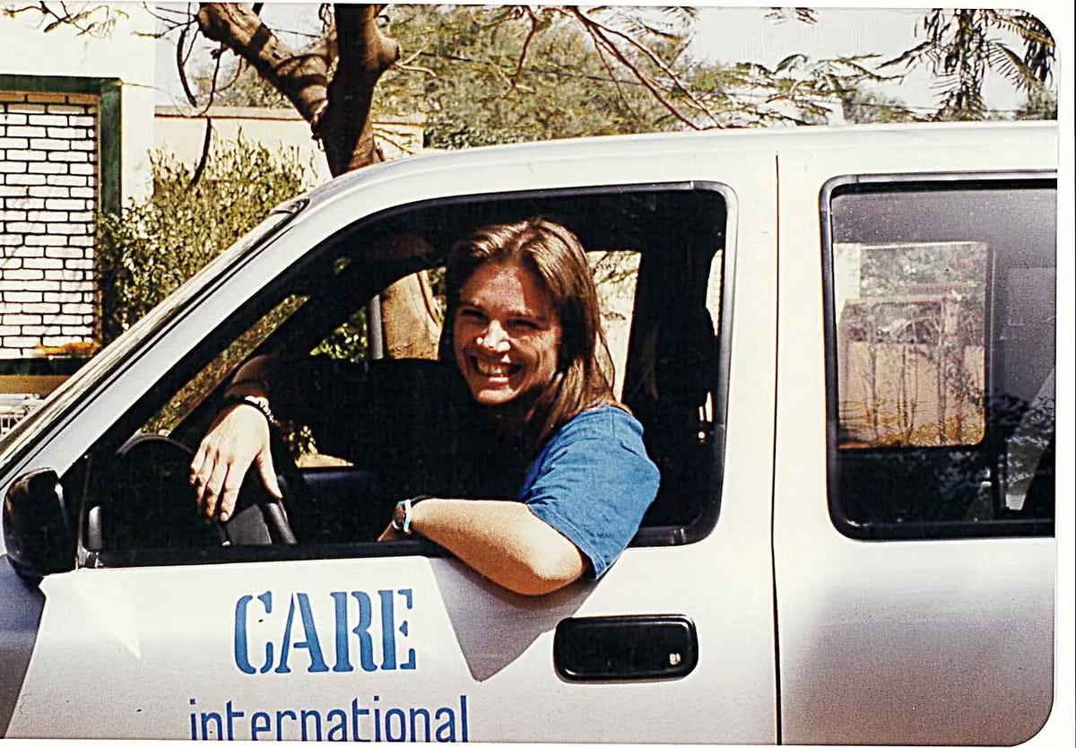 Moira Eknes at CARE's office in Niger, not long after joining the project that would become the VSLA model.